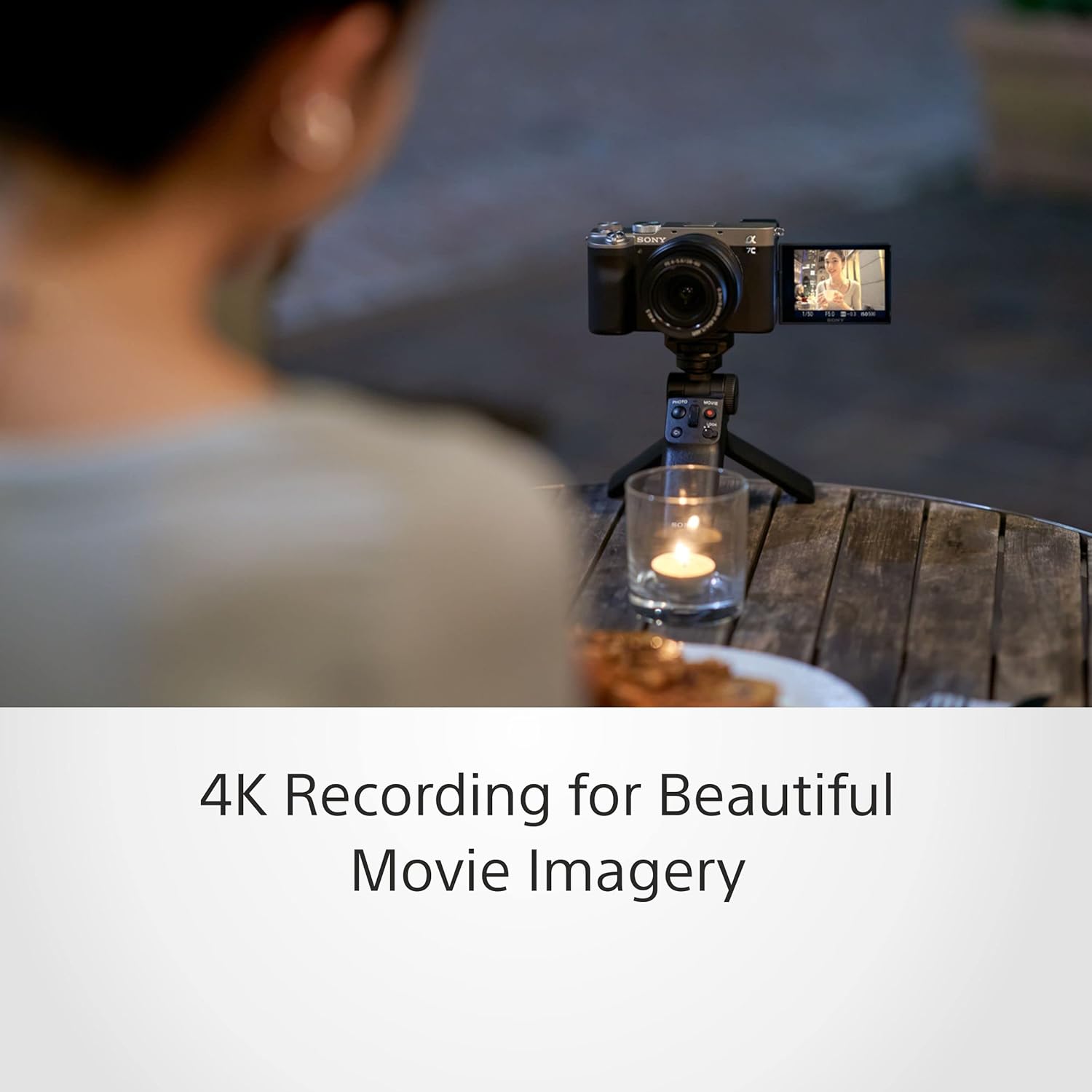 Sony Alpha Ilce-7C Compact Full Frame 64 GB Camera  4K with Flip Screen, Light Weight  Real Time Tracking  Content Creation - Black Sony Alpha Ilce-7C Compact Full Frame 64 GB Camera  4K with Flip Screen, Light Weight  Real Time Tracking  Content Creation - Black